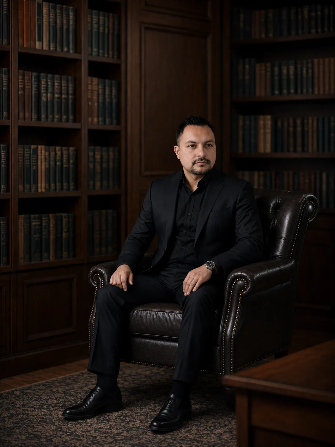 Rey Curbelo en biblioteca